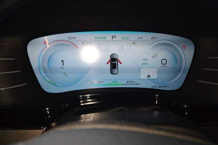 Used BYD Tang New Energy 2022 EV 635 km All-Wheel-Drive Flagship Model Instrument Cluster