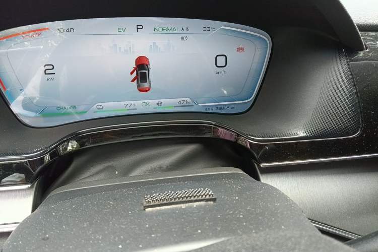 Used BYD Tang New Energy 2023 DM-i Champion Edition 112KM Prestige Model Odometer Close Up