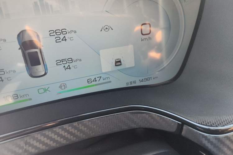 Used BYD Tang New Energy 2023 DM-i Champion Edition 112KM Prestige Model Odometer Close Up