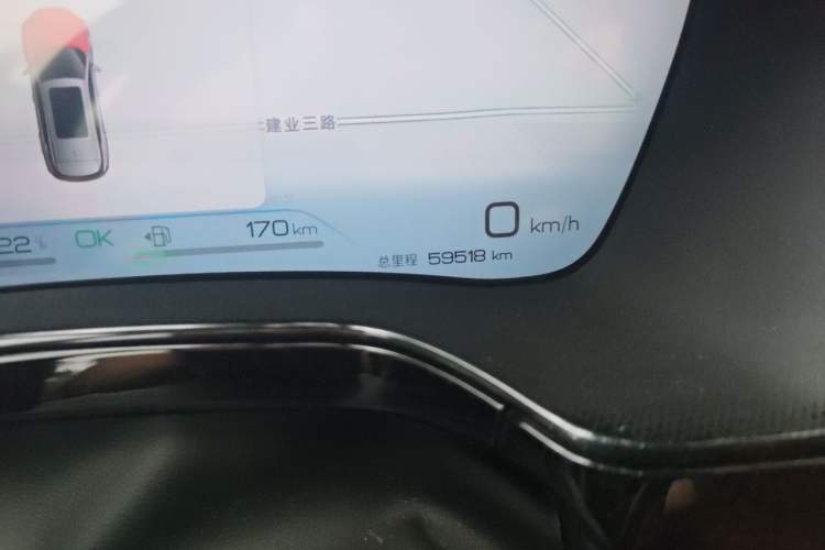 Used BYD Tang New Energy 2023 DM-i Champion Edition 112KM Prestige Model Odometer Close Up