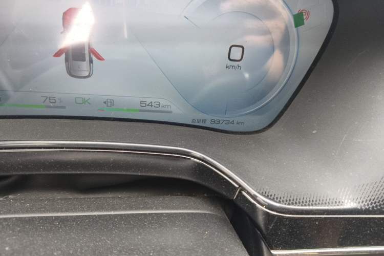Used BYD Tang New Energy 2023 DM-i Champion Edition 112KM Prestige Model Odometer Close Up