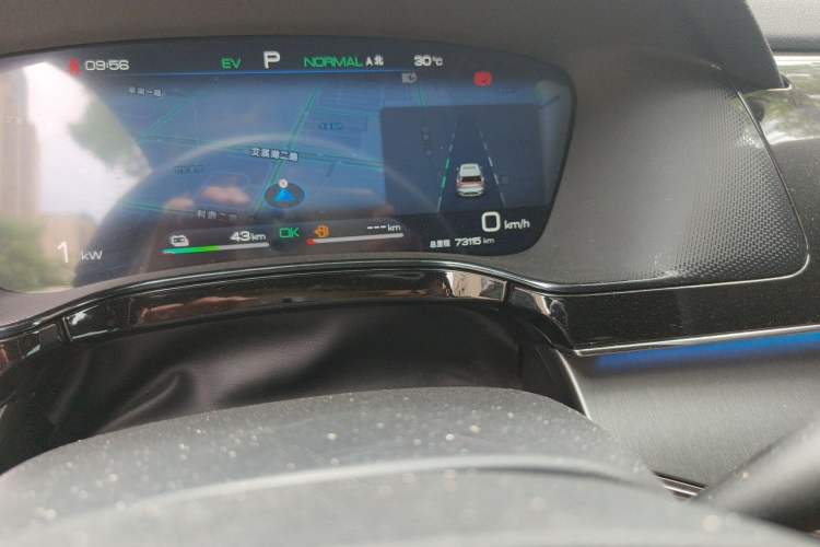Used BYD Tang New Energy 2023 DM-i Champion Edition 112KM Prestige Model Odometer Close Up
