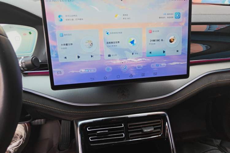 Used BYD Tang New Energy 2023 DM-i Champion Edition 112KM Prestige Model Audio And AC Panel