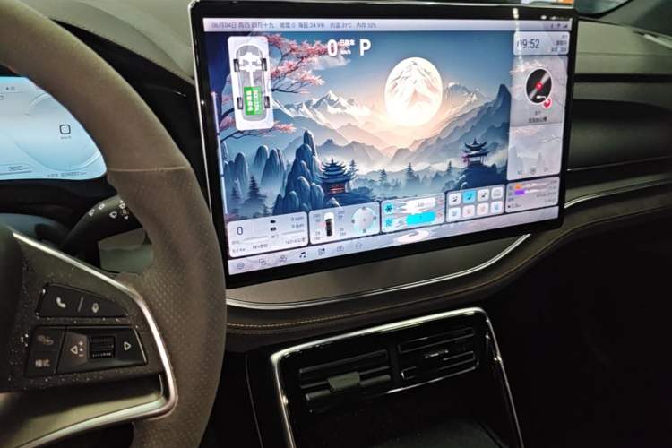 Used BYD Tang New Energy 2023 DM-i Champion Edition 112KM Prestige Model Audio And AC Panel