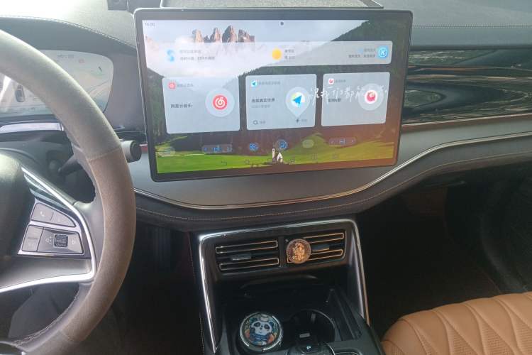 Used BYD Tang New Energy 2023 DM-i Champion Edition 112KM Prestige Model Audio And AC Panel