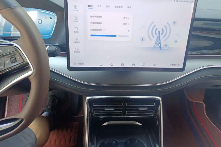 Used BYD Tang New Energy 2023 DM-i Champion Edition 112KM Prestige Model Audio And AC Panel