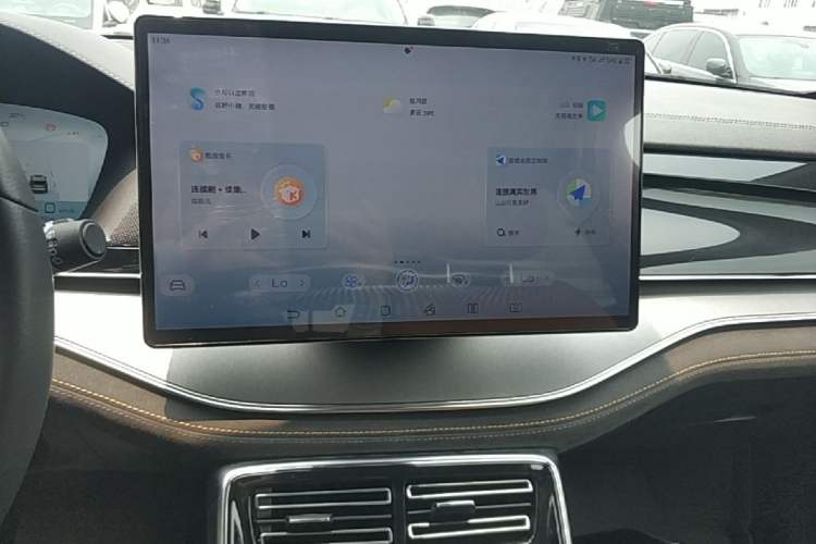 Used BYD Tang New Energy 2023 DM-i Champion Edition 112KM Prestige Model Audio And AC Panel
