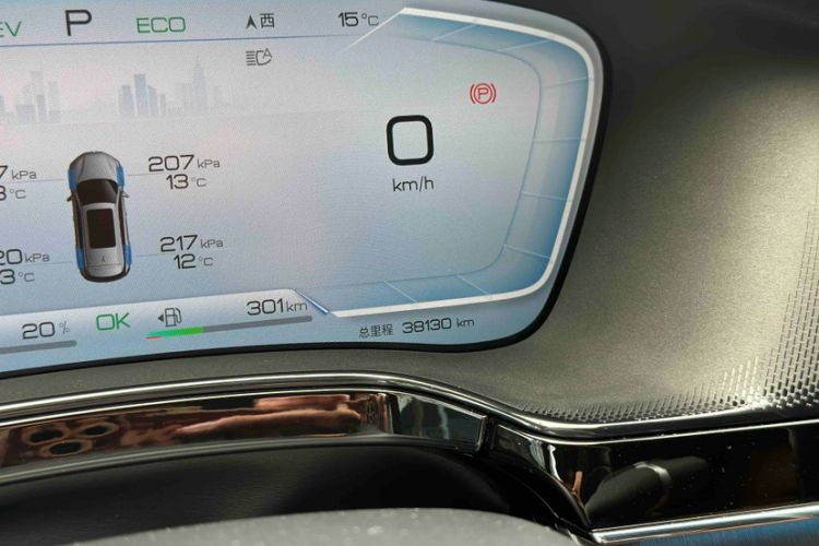 Used BYD Tang New Energy 2023 DM-i Champion Edition 112KM Prestige Model Odometer Close Up