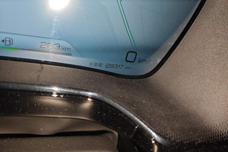 Used BYD Tang New Energy 2023 DM-i Champion Edition 112KM Prestige Model Odometer Close Up