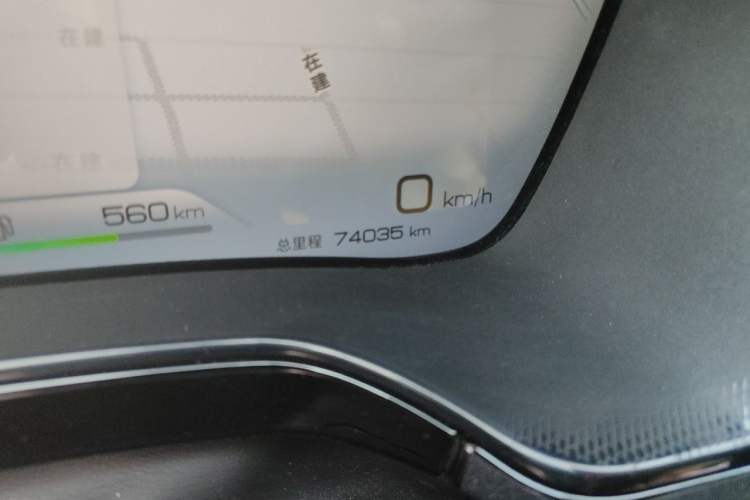 Used BYD Tang New Energy 2023 DM-i Champion Edition 112KM Prestige Model Odometer Close Up