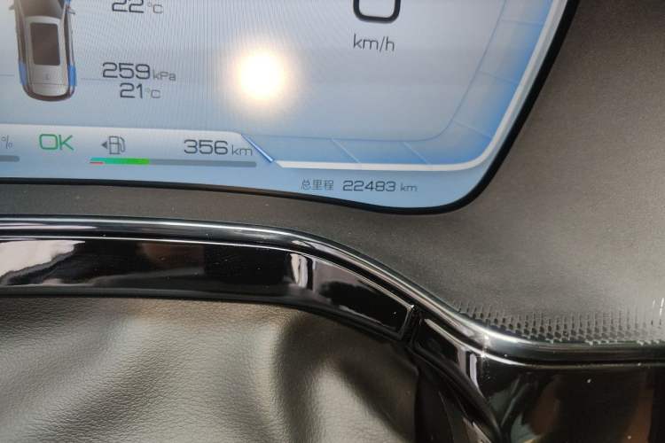 Used BYD Tang New Energy 2023 DM-i Champion Edition 112KM Prestige Model Odometer Close Up