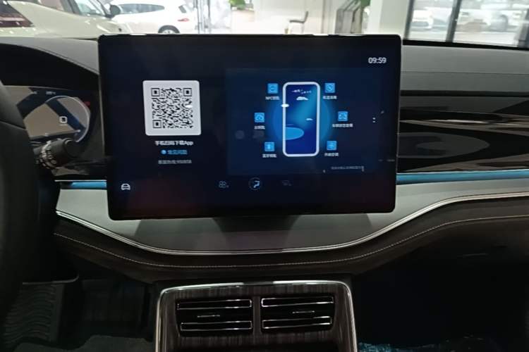 Used BYD Tang New Energy 2023 DM-i Champion Edition 112KM Prestige Model Audio And AC Panel