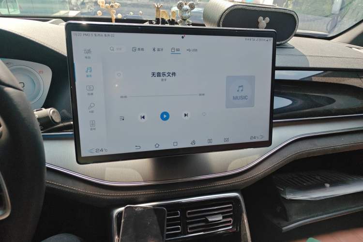 Used BYD Tang New Energy 2023 DM-i Champion Edition 112KM Prestige Model Audio And AC Panel