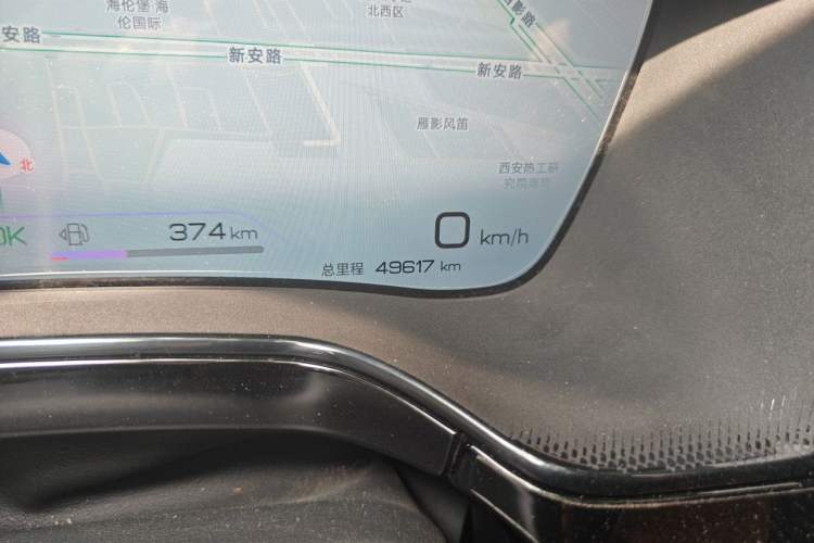 Used BYD Tang New Energy 2023 DM-i Champion Edition 112KM Prestige Model Odometer Close Up