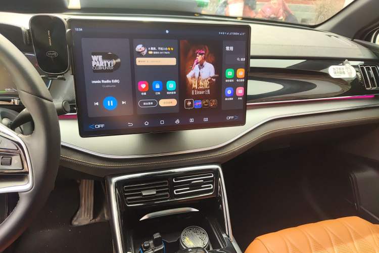 Used BYD Tang New Energy 2023 DM-i Champion Edition 112KM Prestige Model Audio And AC Panel