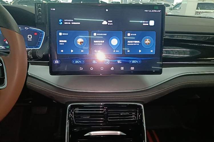 Used BYD Tang New Energy 2023 DM-i Champion Edition 112KM Prestige Model Audio And AC Panel