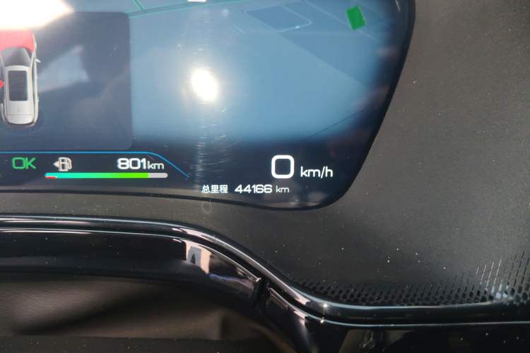 Used BYD Tang New Energy 2023 DM-i Champion Edition 112KM Prestige Model Odometer Close Up