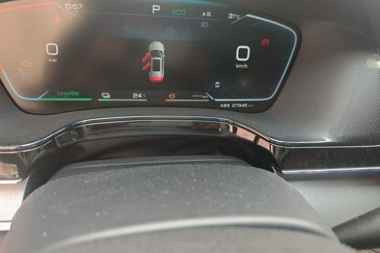 Used BYD Tang New Energy 2023 DM-i Champion Edition 112KM Prestige Model Odometer Close Up