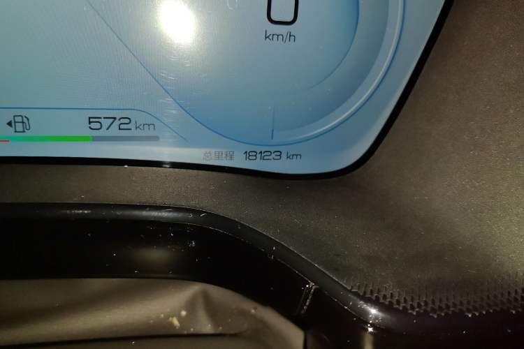Used BYD Tang New Energy 2023 DM-i Champion Edition 112KM Prestige Model Odometer Close Up