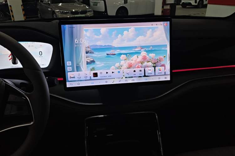 Used BYD Tang New Energy 2024 DM-i Glory Edition 112KM Flagship Model Audio And AC Panel