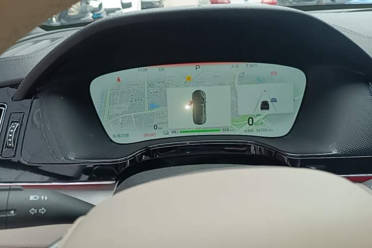 Used BYD Tang New Energy 2024 EV Glory Edition 600KM Premium Model Instrument Cluster