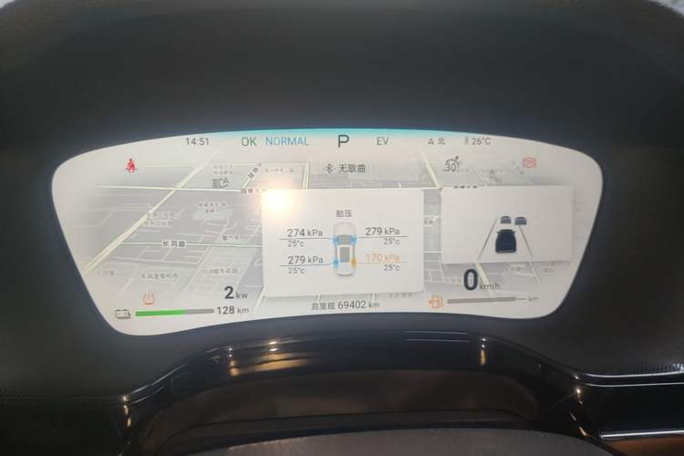 Used BYD Tang New Energy 2024 DM-p Champion Edition 215 km All-Wheel-Drive Flagship Model Instrument Cluster