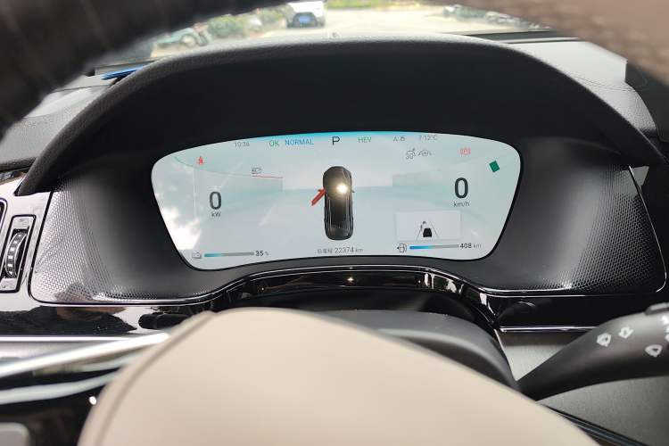 Used BYD Tang New Energy 2024 DM-i Glory Edition 112KM Prestige Model Odometer Close Up