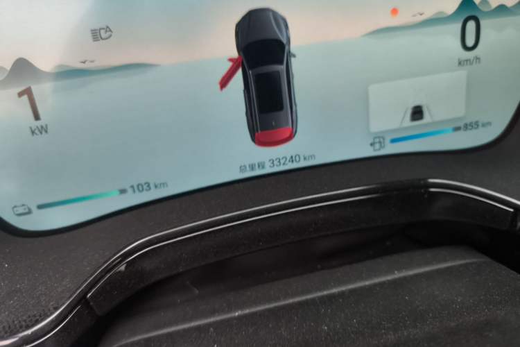 Used BYD Tang New Energy 2024 DM-i Glory Edition 112KM Flagship Model Odometer Close Up