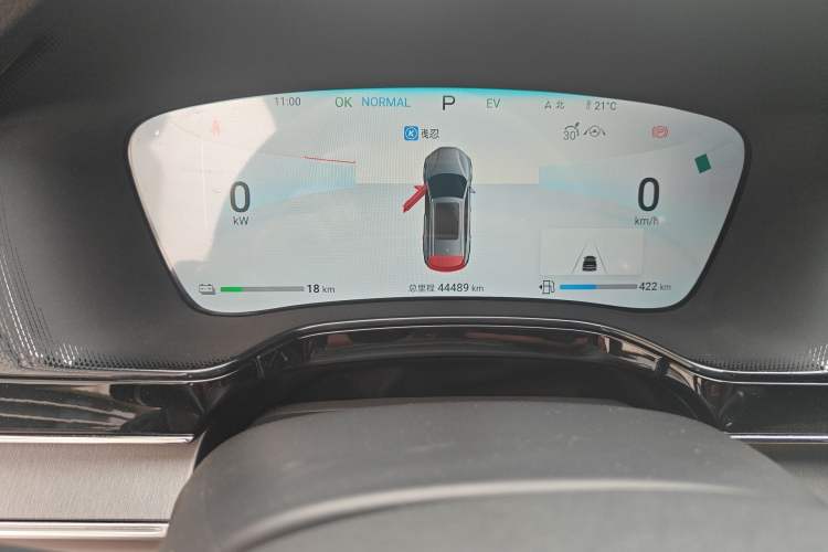 Used BYD Tang New Energy 2024 DM-i Glory Edition 112KM Prestige Model Odometer Close Up