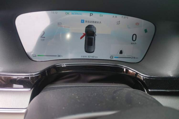 Used BYD Tang New Energy 2024 DM-i Glory Edition 112KM Prestige Model Odometer Close Up