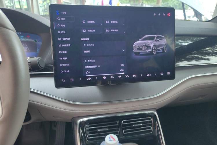 Used BYD Tang New Energy 2024 DM-i Glory Edition 112KM Prestige Model Audio And AC Panel