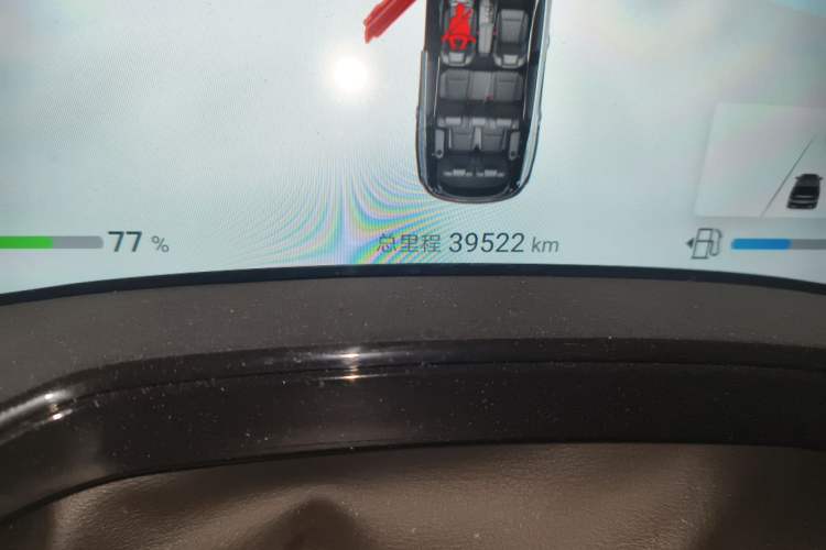 Used BYD Tang New Energy 2024 DM-i Glory Edition 112KM Prestige Model Odometer Close Up