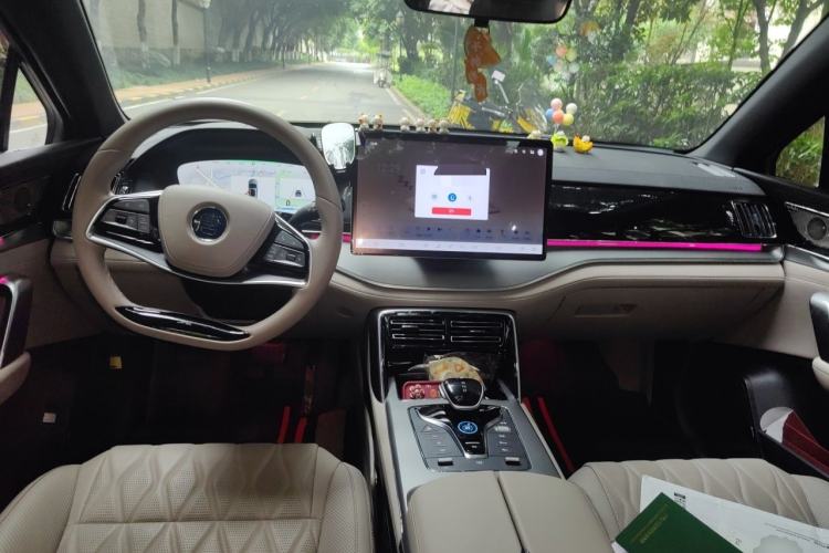 Used BYD Tang New Energy 2024 DM-i Glory Edition 112KM Prestige Model Center Console