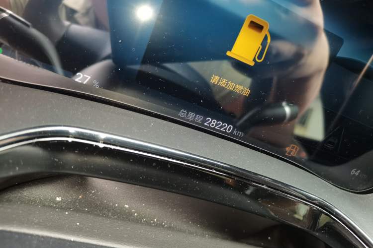 Used BYD Tang New Energy 2024 DM-i Glory Edition 112KM Prestige Model Odometer Close Up