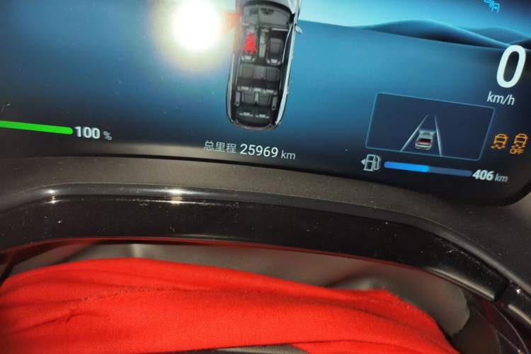 Used BYD Tang New Energy 2024 DM-i Glory Edition 112KM Flagship Model Odometer Close Up