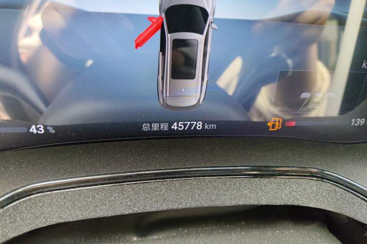 Used BYD Tang New Energy 2024 DM-i Glory Edition 112KM Prestige Model Odometer Close Up