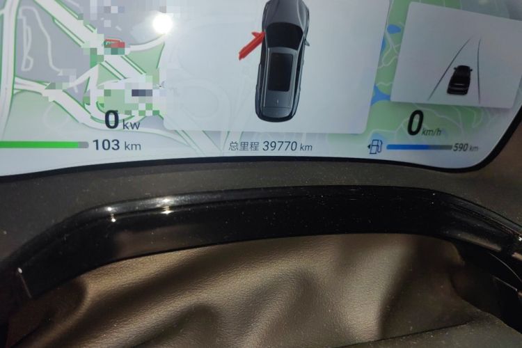 Used BYD Tang New Energy 2024 DM-i Glory Edition 112KM Prestige Model Odometer Close Up