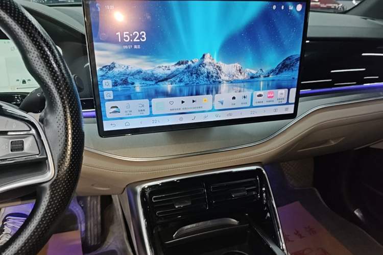 Used BYD Tang New Energy 2024 DM-i Glory Edition 112KM Prestige Model Audio And AC Panel