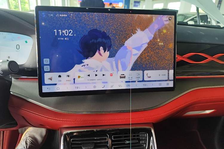 Used BYD Tang New Energy 2024 EV Champion Edition 730KM Deluxe Model Audio And AC Panel