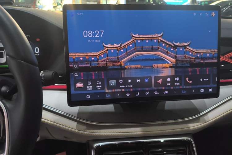 Used BYD Tang New Energy 2024 EV Champion Edition 730KM Deluxe Model Audio And AC Panel