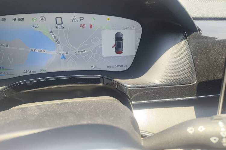 Used BYD Tang New Energy 2025 DM-i 115KM Flagship Model Odometer Close Up