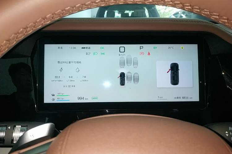 Used BYD Xia 2025 DM-i 1.5T 180km Beyond Edition Instrument Cluster