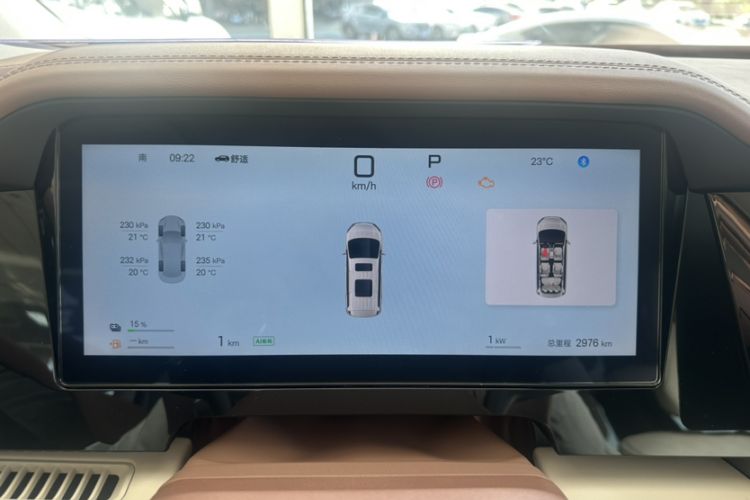 Used BYD Xia 2025 DM-i 1.5T 180km Excellence Model Odometer Close Up