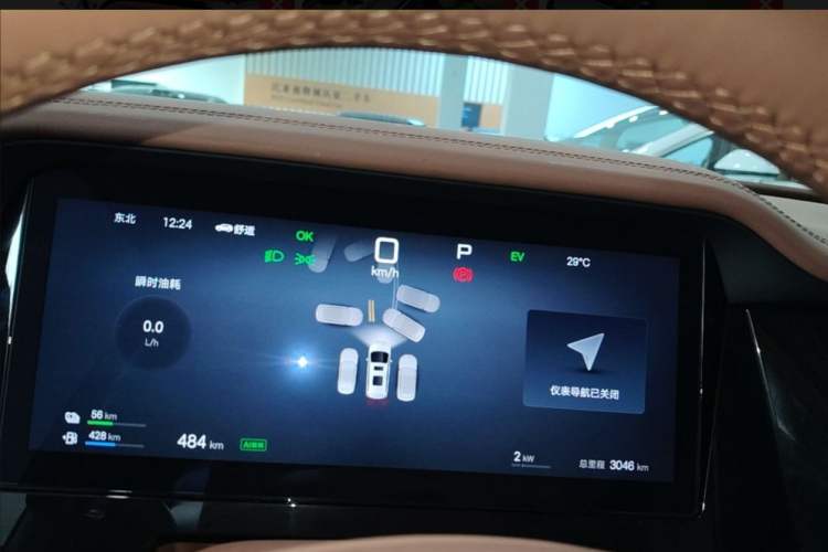 Used BYD Xia 2025 DM-i 1.5T 180km Excellence Model Odometer Close Up