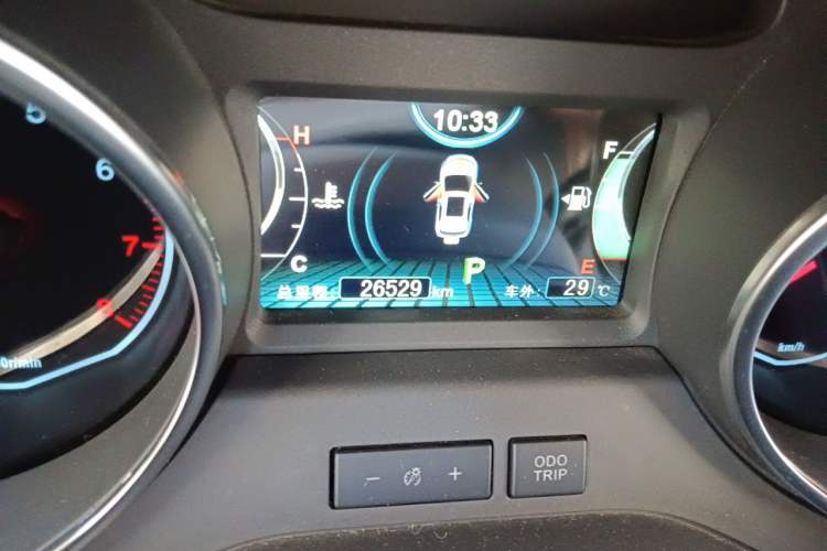 Used BYD Yuan 2016 1.5TID Automatic Prestige Model Odometer Close Up