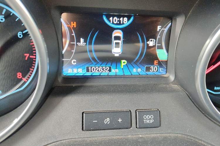 Used BYD Yuan 2016 1.5TID Automatic Prestige Model Odometer Close Up