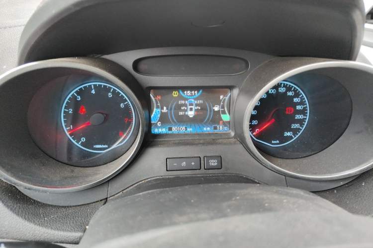 Used BYD Yuan 2017 1.5L Manual with Panoramic Sunroof Odometer Close Up