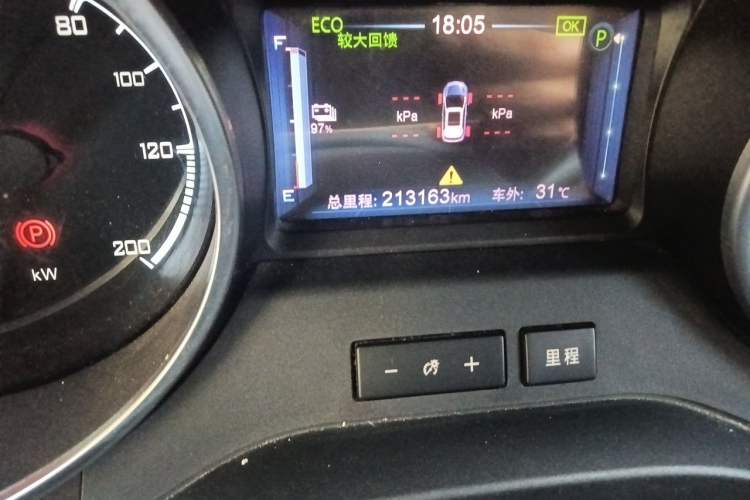 Used BYD Yuan New Energy 2018 EV360 Smart Connect Cool Edition Odometer Close Up