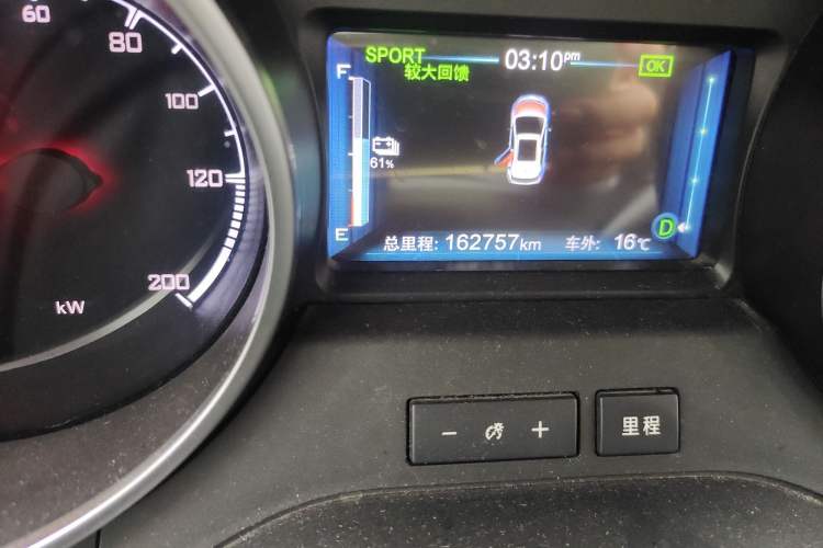 Used BYD Yuan New Energy 2018 EV360 Smart Connect Cool Edition Odometer Close Up