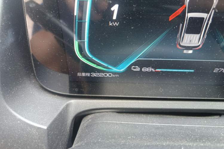 Used BYD Yuan New Energy 2019 EV535 High-Energy Leading Edition Odometer Close Up